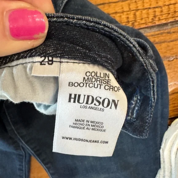 Hudson Collin Midrise Women’s Bootcut Crop Jeans Size 28 - Picture 6 of 6